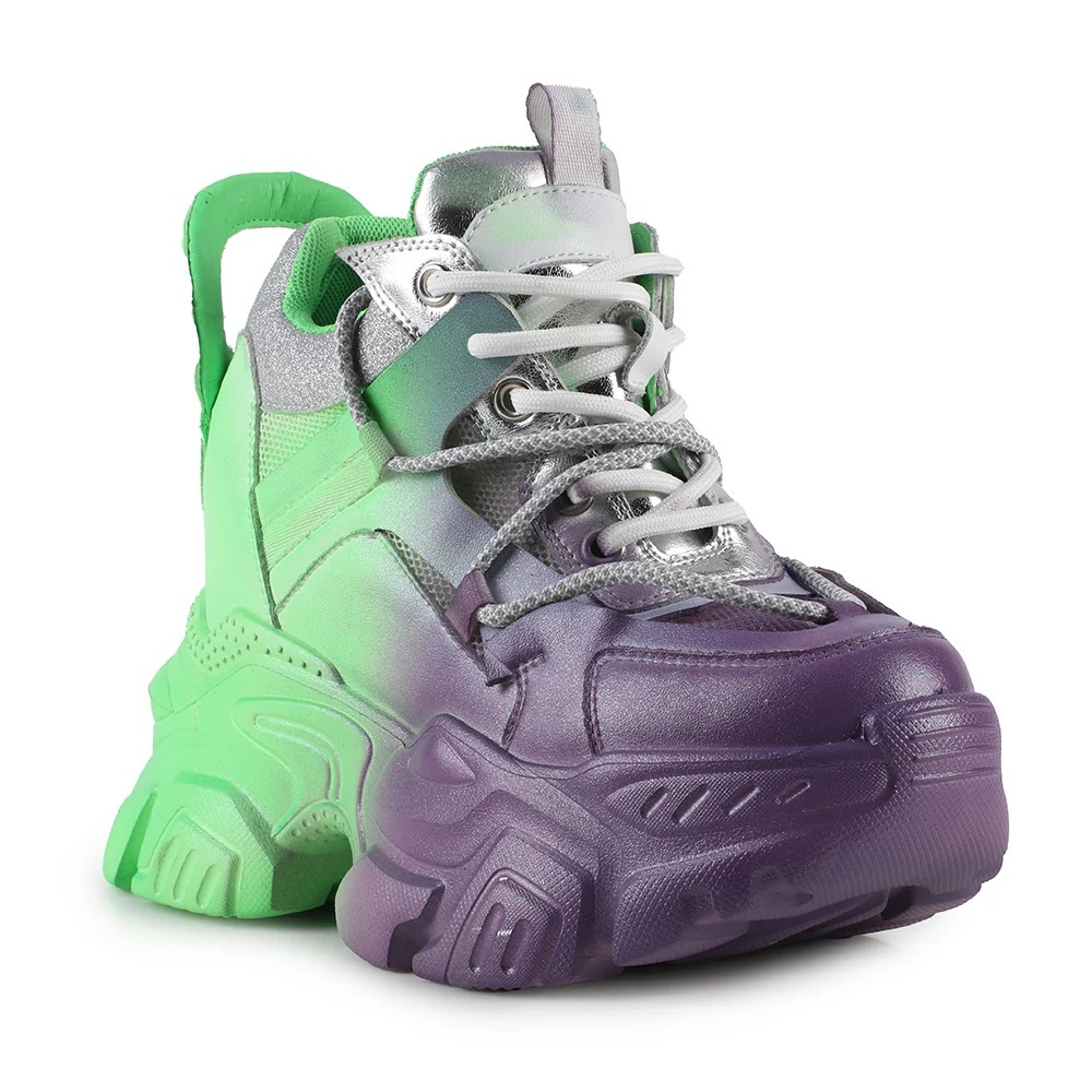 Anthony Wang Jack Fruit Green Sneaker Wedge